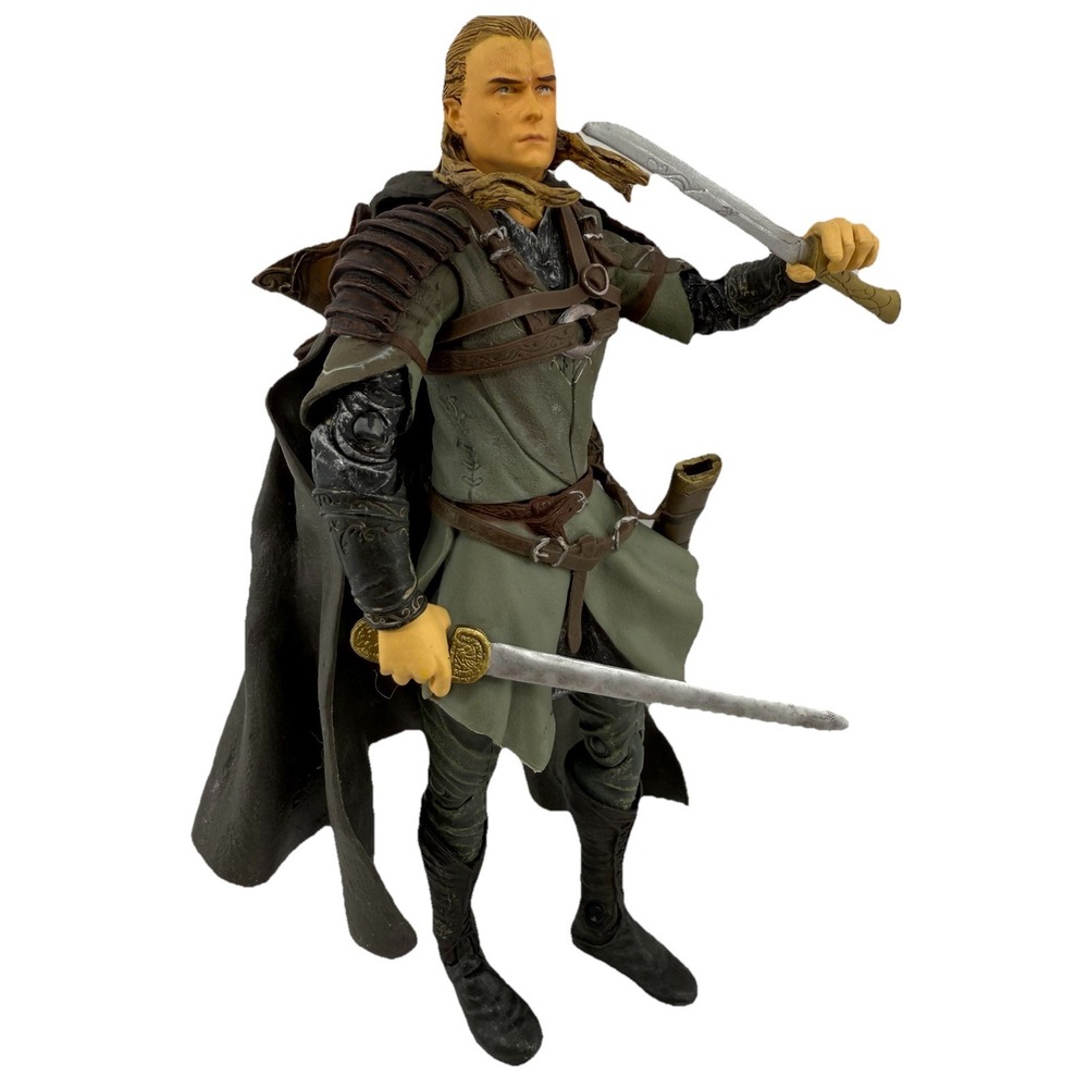 Lord Of The Rings Legolas Rohan Armor 2002 Action Figure 7" EUC No Bow/Arrows